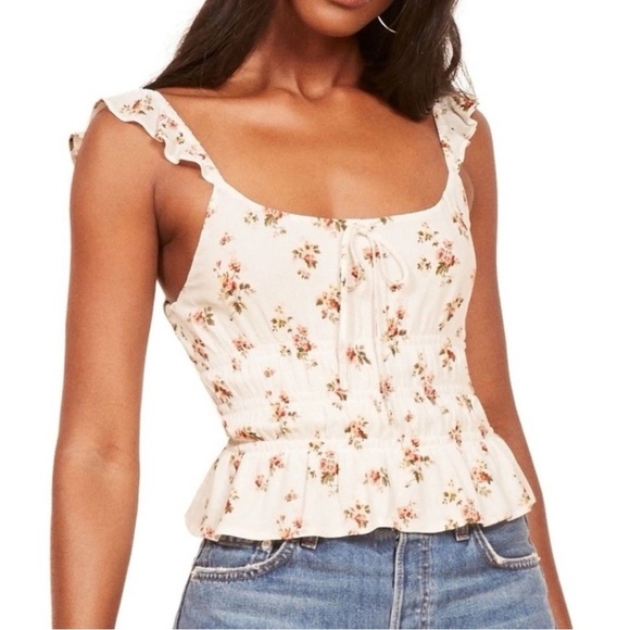 Reformation Tops - REFORMATION Aurora Floral Top size small